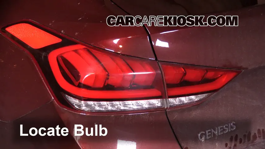 2016 Hyundai Genesis 3.8 3.8L V6 Éclairage Feux de marche arrière (remplacer une ampoule)